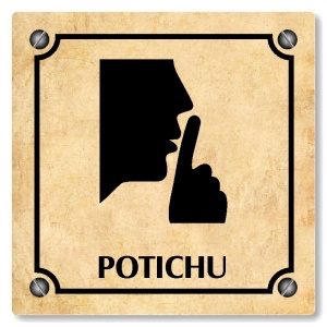 Potichu, 100x100mm, pergamen, Kansas